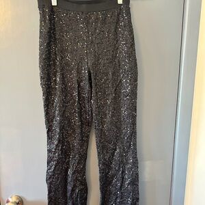 Weissman Mixify Black Sequin Flair pants Dance costume